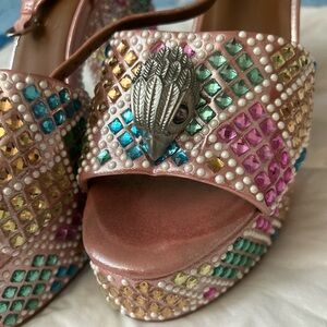 Kurt Geiger Multicolor Embellished Platform Shoes